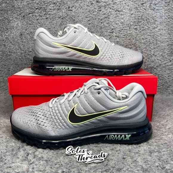 Nike Air Max 2017 Men Sizes Wolf Grey Pure Platinum 849559-012 - Picture 1 of 6